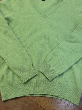 Only Mine Light Green Cashmere Sweater